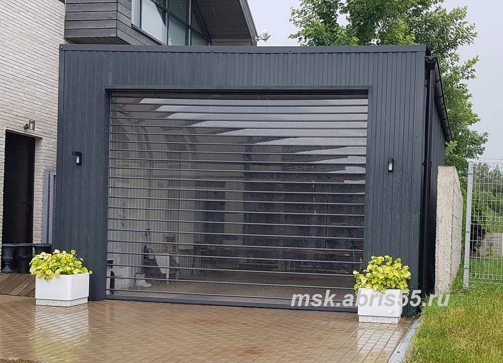 Прозрачные ворота для гаража
